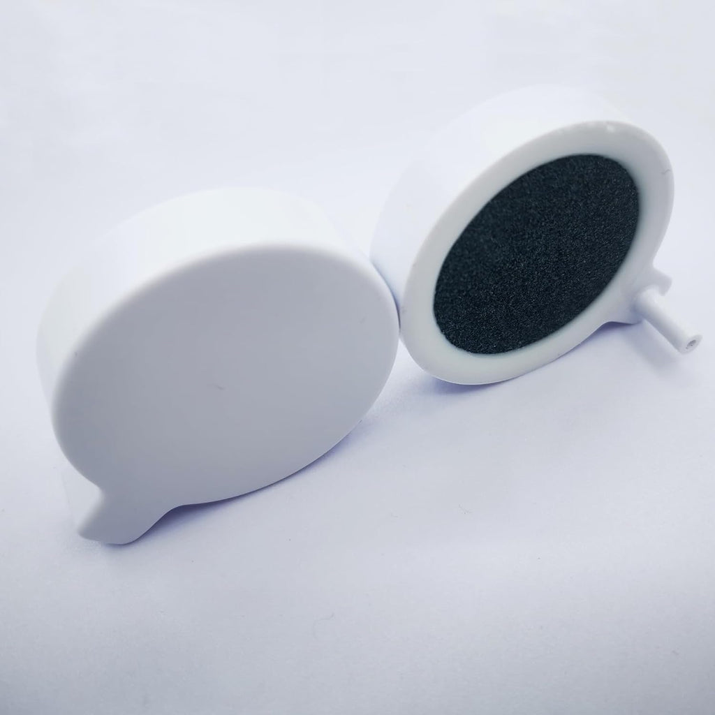 Black Corundum Air Stone Disc, 2 Pack 50mm Mini Aquarium Aerator