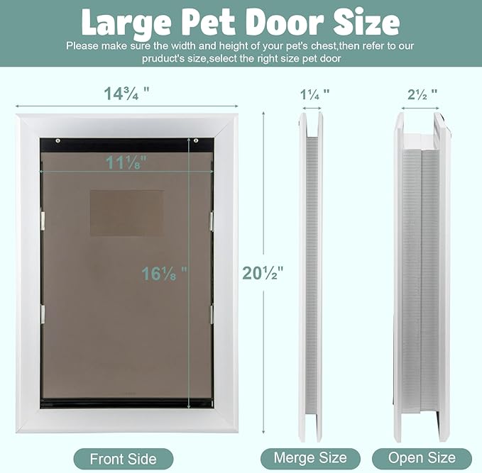 Dog Door Aluminum Pet Door - Image 5