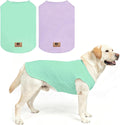 KOOLTAIL 2 Pack Large Dog T- Shirts, Soft Cotton Dog Clothes Tank Top, XXL