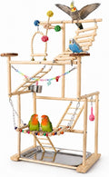 Bird Playground, 4-Layer Parrot Playground for Small to Medium Birds