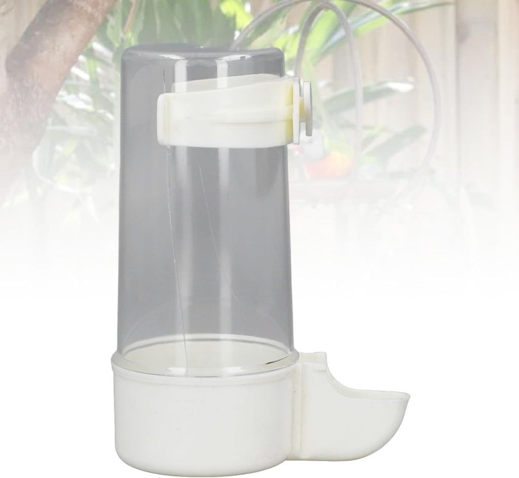 Plastic Bird Water Feeder, Spill-Proof Hanging Dispenser
