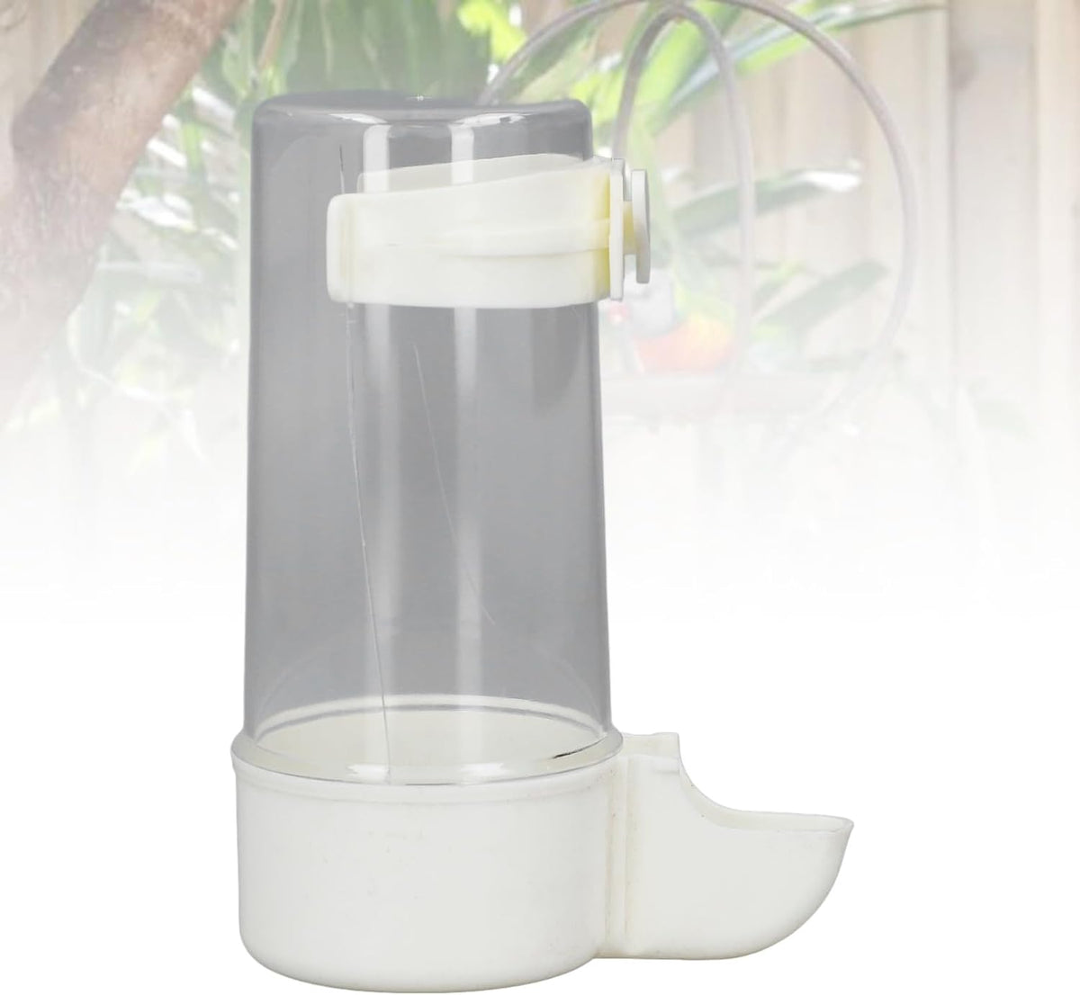 Plastic Bird Water Feeder, Spill-Proof Hanging Dispenser