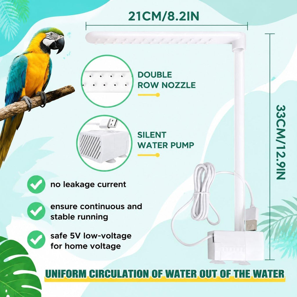 Pacify Automatic Bird Bath Large Bird Shower (Green)