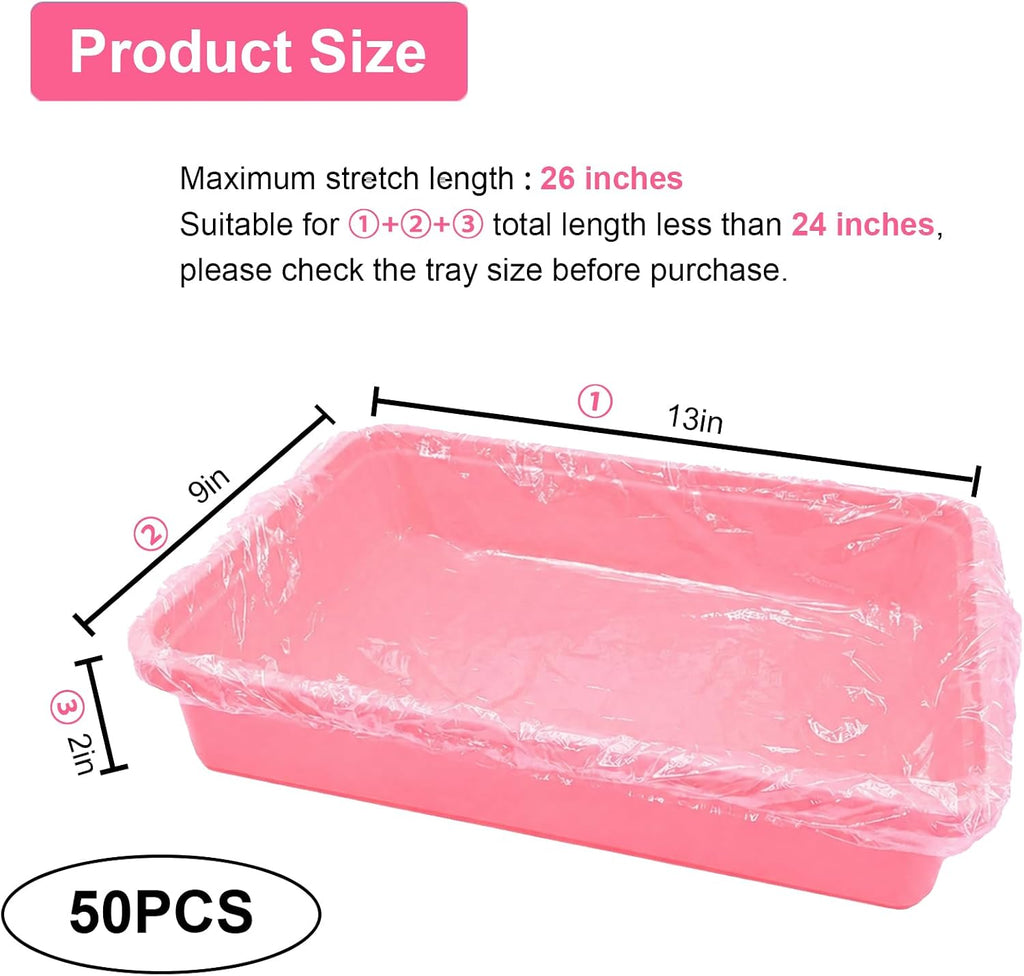 Disposable Rabbit Cage Liners, 50 Pcs Small Animal litter box Liner Bags