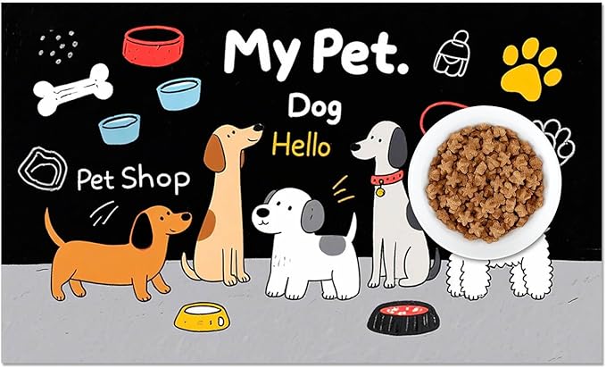 Funning My Pet Dog Pattern Dog Feeding Mat Pet Food Mat - Image 8