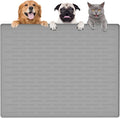 Largest Dog Food Mat, 39.5"x29.5" Silicone Dog and Cat Mat by Goldleaf
