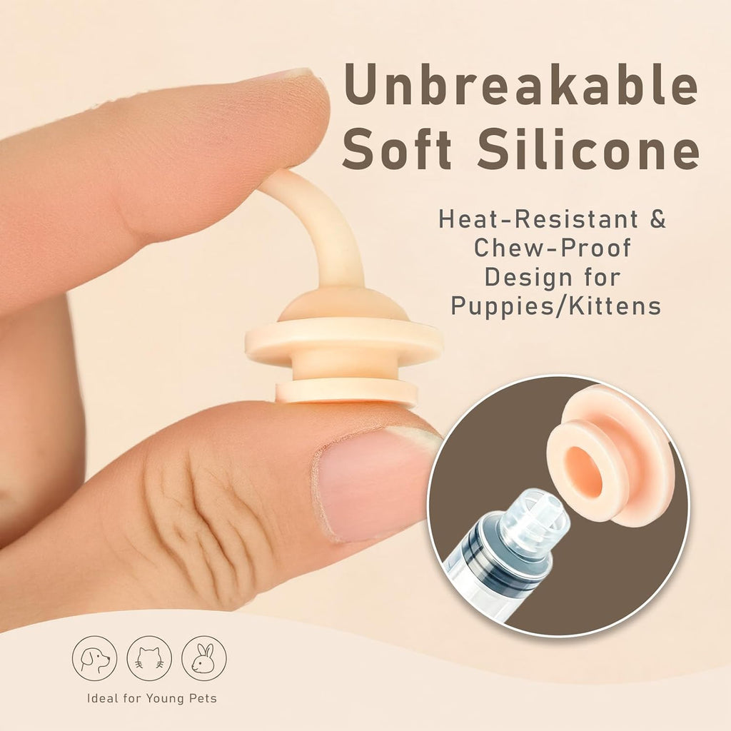 Newborn Puppies&Kittens Silicone Nipples FeedingSet&Small Animal NursingKit