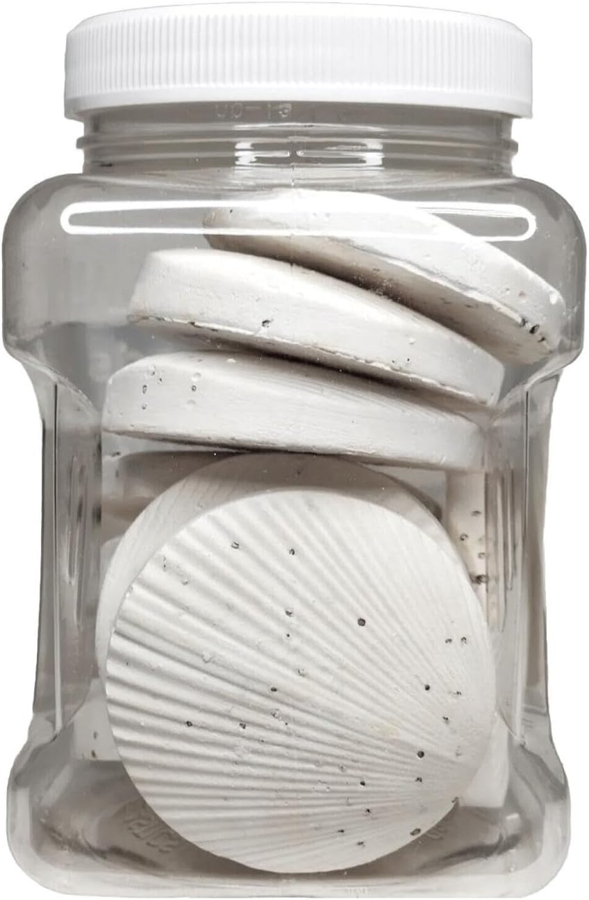 Calcium Feeder Medium-Large Shells. Extra Thick Shells for Shrimp, Snails, Crabs, Crayfish, Hermit Crabs and All Tropical Fish…10 Count Jar