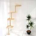 Wall-Mounted Tall Cat Tree Cat Scratching Post, Space Saving Floor to Ceiling by Unknown