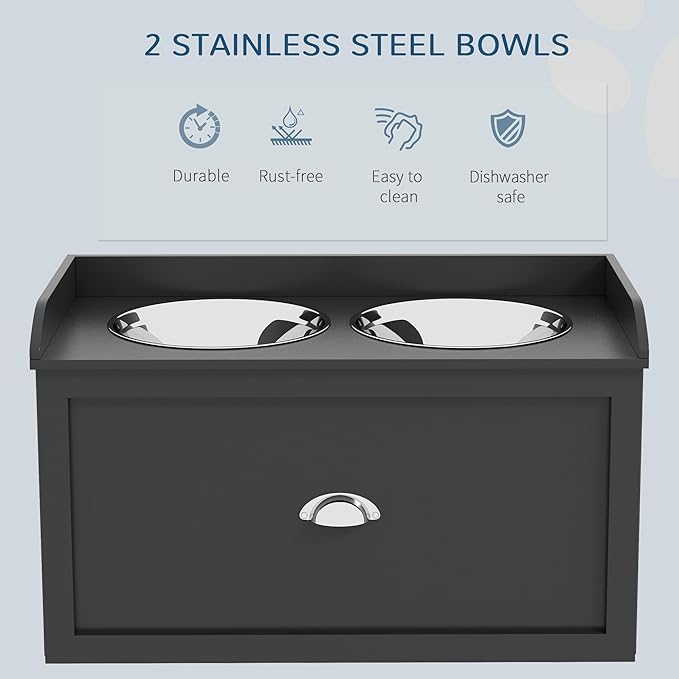 PawHut Dog Feeding Station - Image 5
