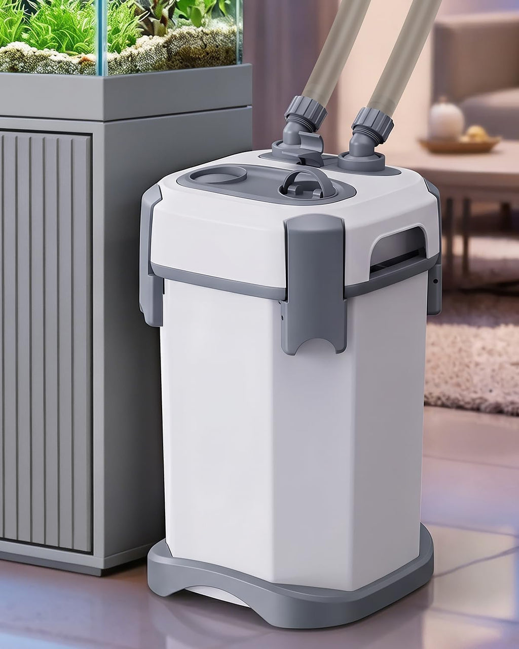 fishkeeper Self-Priming Quiet Canister Filters for Aquarium, 30W (1800L/H)