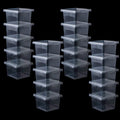 DQITJ 20 Pcs Spider Terrariums Breeding Box Hatching Container Acrylic Feeding Box for Small Reptile Scorpion Centipede Insect (Small Size)