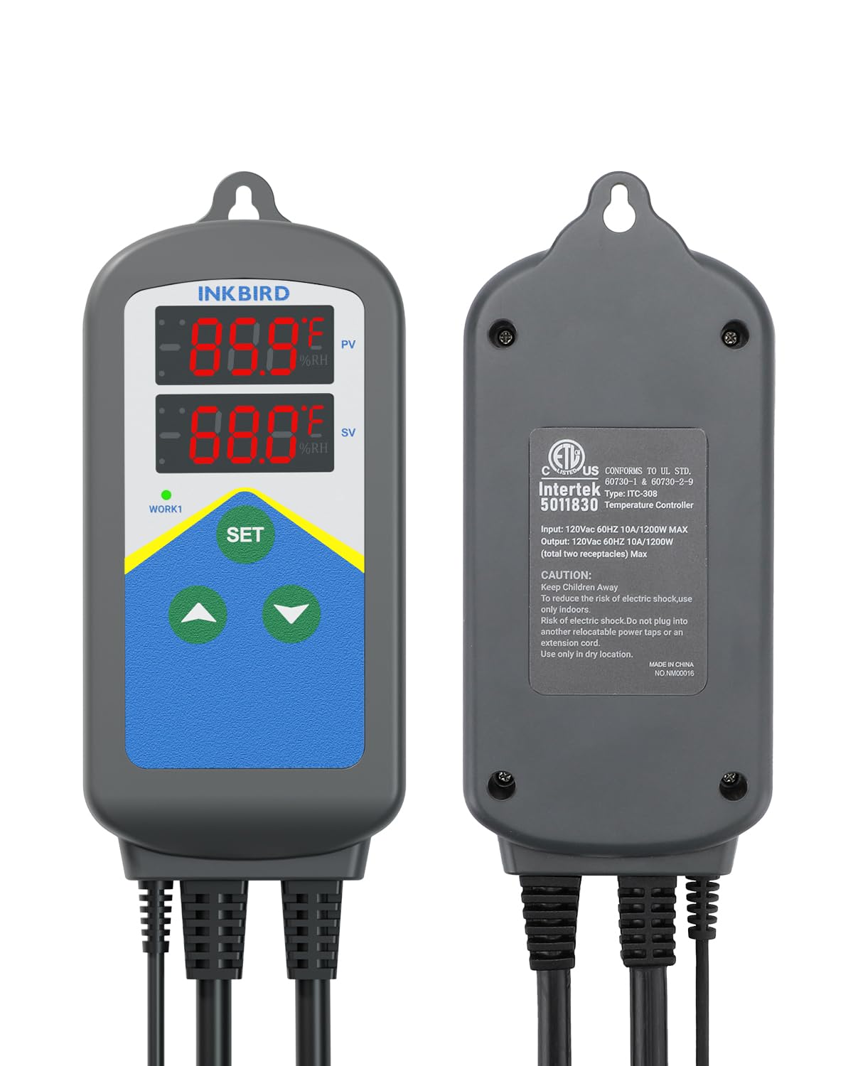 Inkbird Digital Outlet Heat Temperature Controller with Day Night Control for Brewing Aquarium Breeding Reptiles Hatching Heat Mat