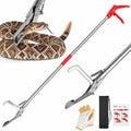 78" Snake Grabber, Collapsible Stainless Steel Snake Catcher with Lock