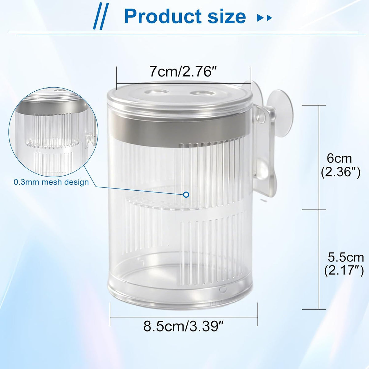 Floating Acrylic Breeder Box for Fish Tank