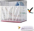 Large Bird Cage Cover, Bird Cage Seed Catcher, Adjustable Soft Airy Nylon Mesh by DECKALY