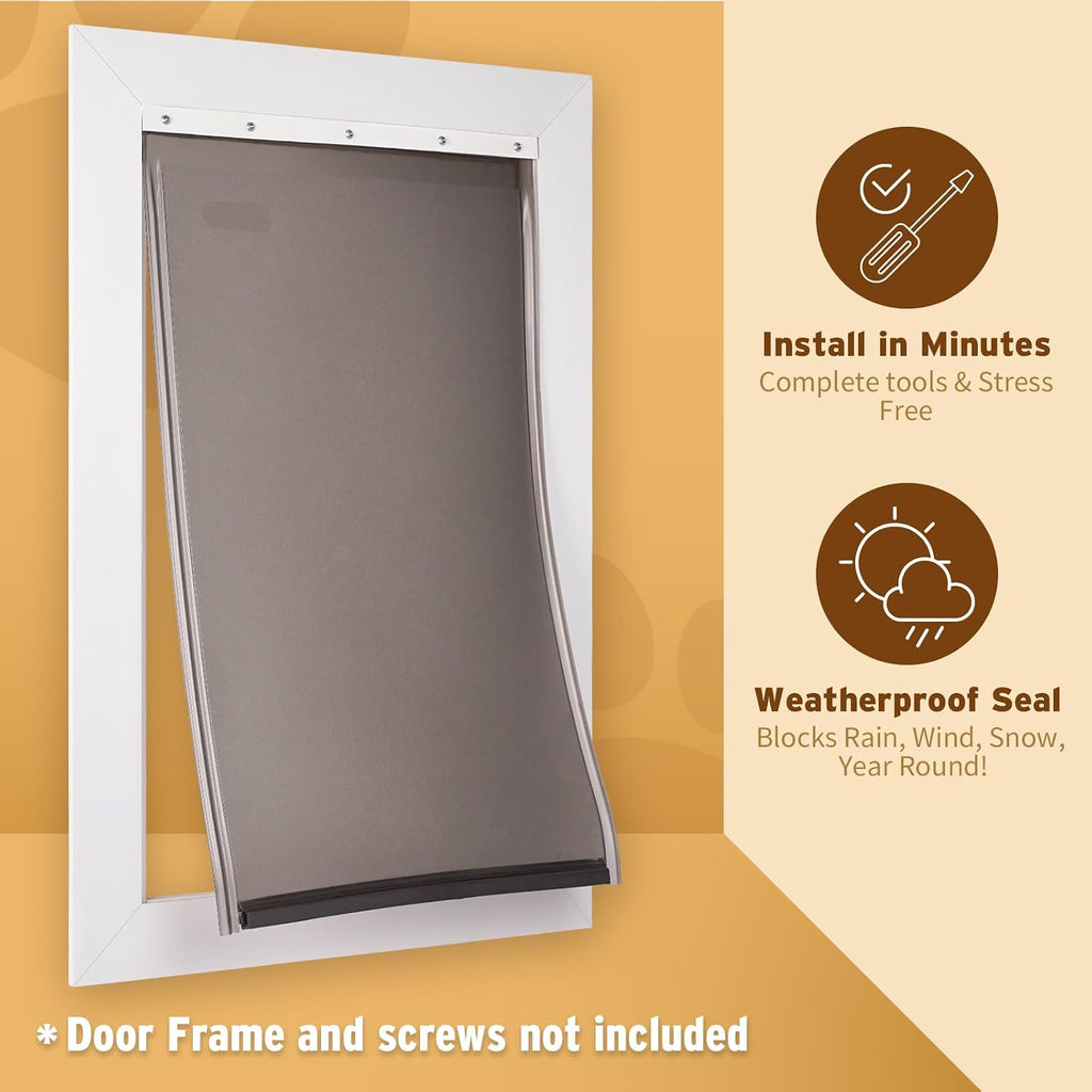 Large Dog Door Replacement Flap Petsafe PVC 16 7/8" x10 1/8" Weatherproof