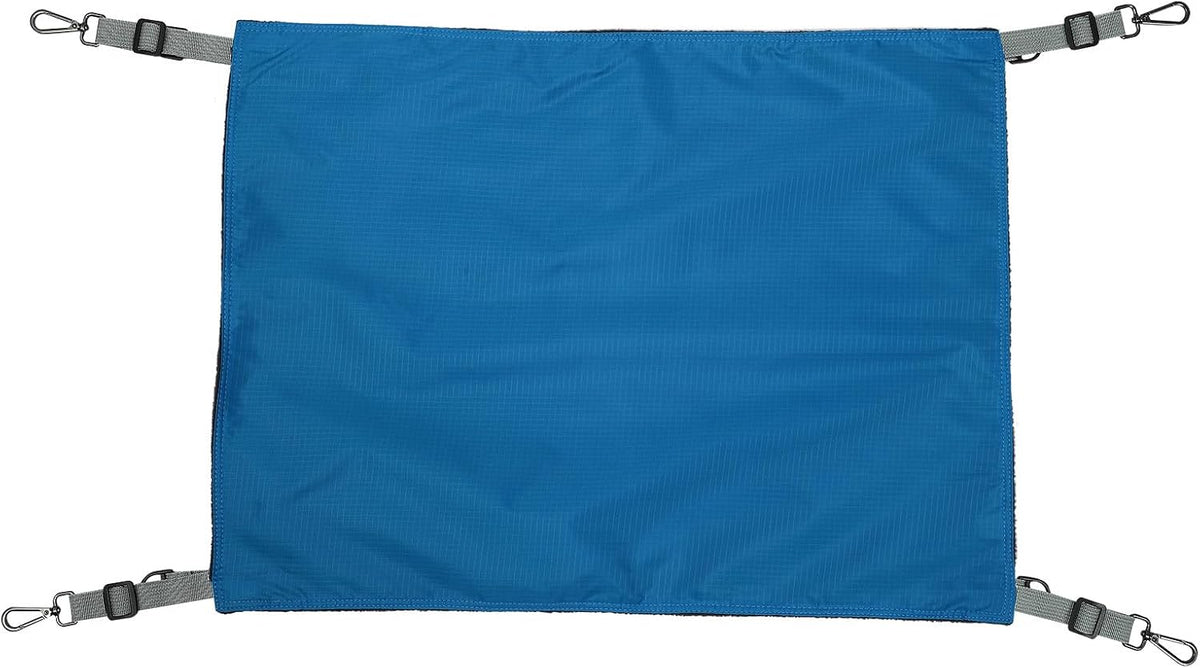 SHINEOFI Waterproof Nylon Cat Hanging Bed Hammock Double-Sided Thickened Blue Pet Swing Bed for Seasons Indoor Cage Use