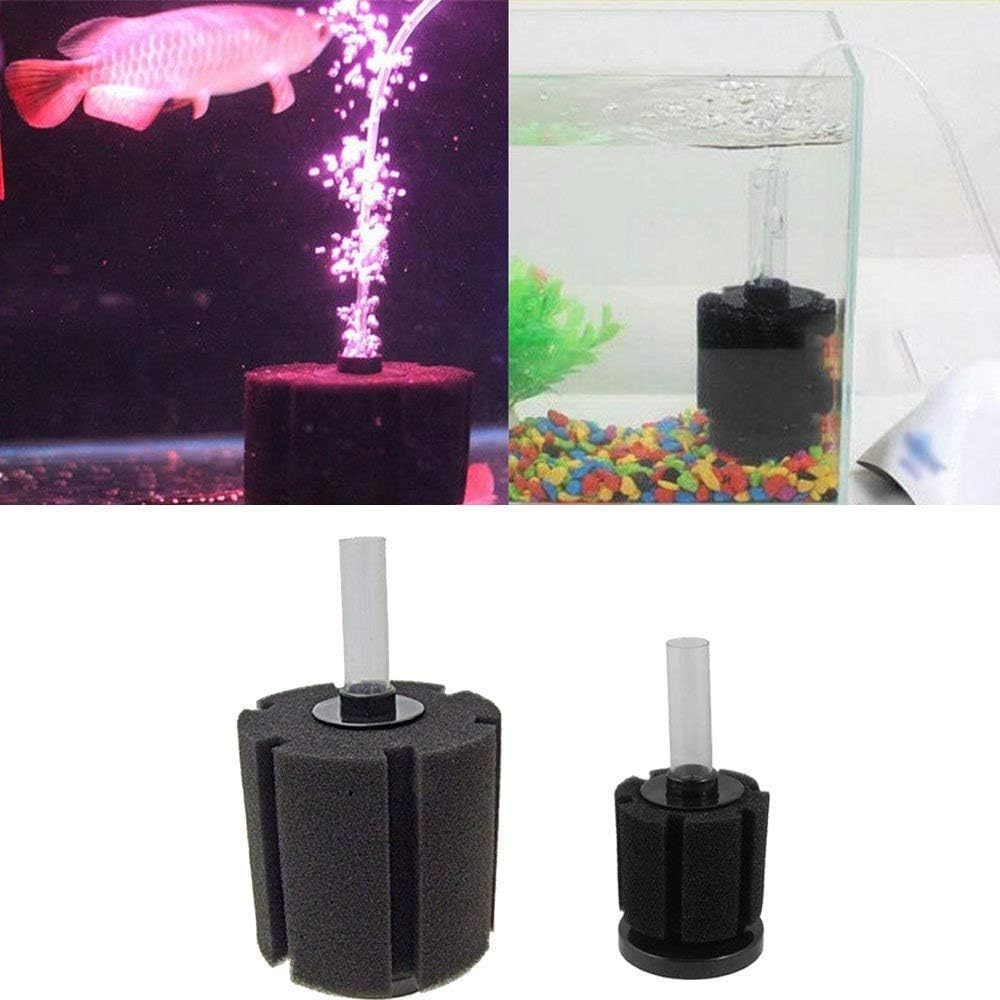 Bio Sponge Filter Air Pump Driven Up to 20 Gallon Each, Breeding Fry Betta Shrimp Fish Tank Aquarium (Small 4-Pack)