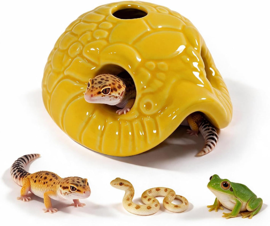 Snake Head Reptile Hide Cave, Green
