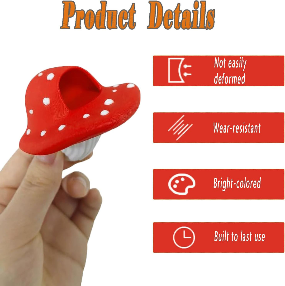 6Pcs Magnetic Mushroom Hideout for Terrarium