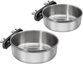 Small+Medium Bird Feeding Dish Cups, Parrot Food Bowl Cage by DVHEY