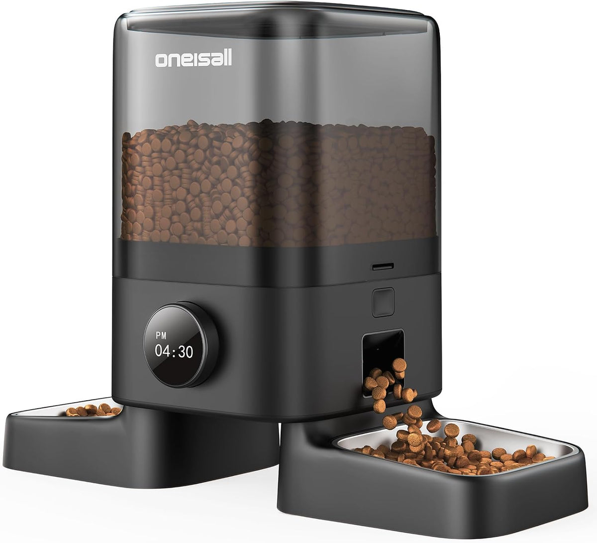oneisall Automatic Cat Feeder for 2 Cats Pets, 20 Cups/5L