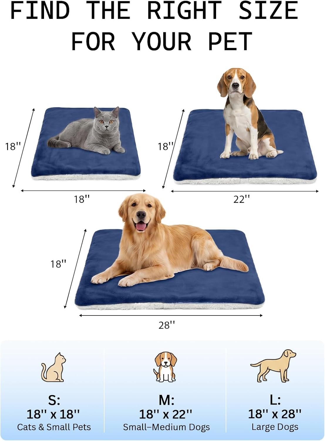 Rest-Eazzzy Pet Heating Pad for Cats,Waterproof,Anti-Bite Timer Warming Mat