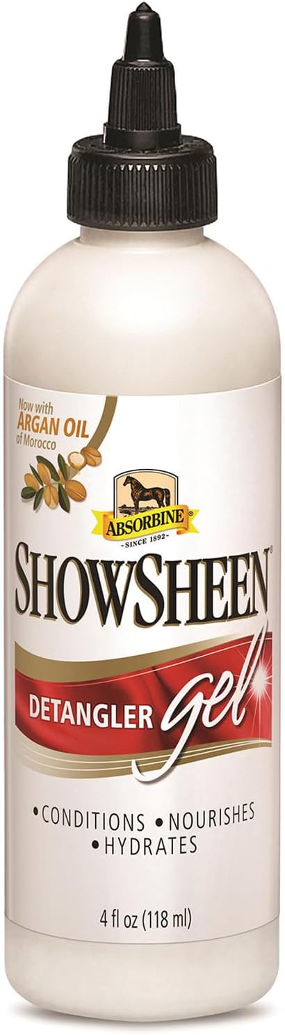 Absorbine ShowSheen Detangler Gel for Coat, Mane & Tail, 4 oz