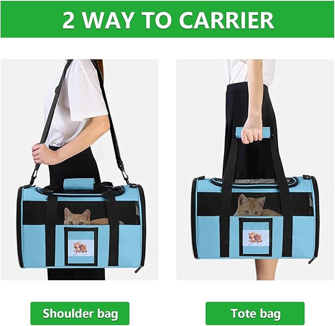 Extra Large Pet Carrier 20 lbs+, Soft Sided Cat Carriers - Image 6