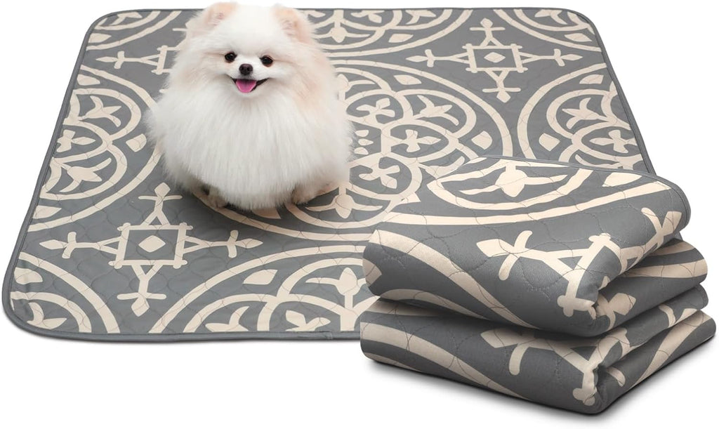 Paw Inspired Designer Light Persian Print Dog Pads, 36x36 Inch Size, 2 Pack