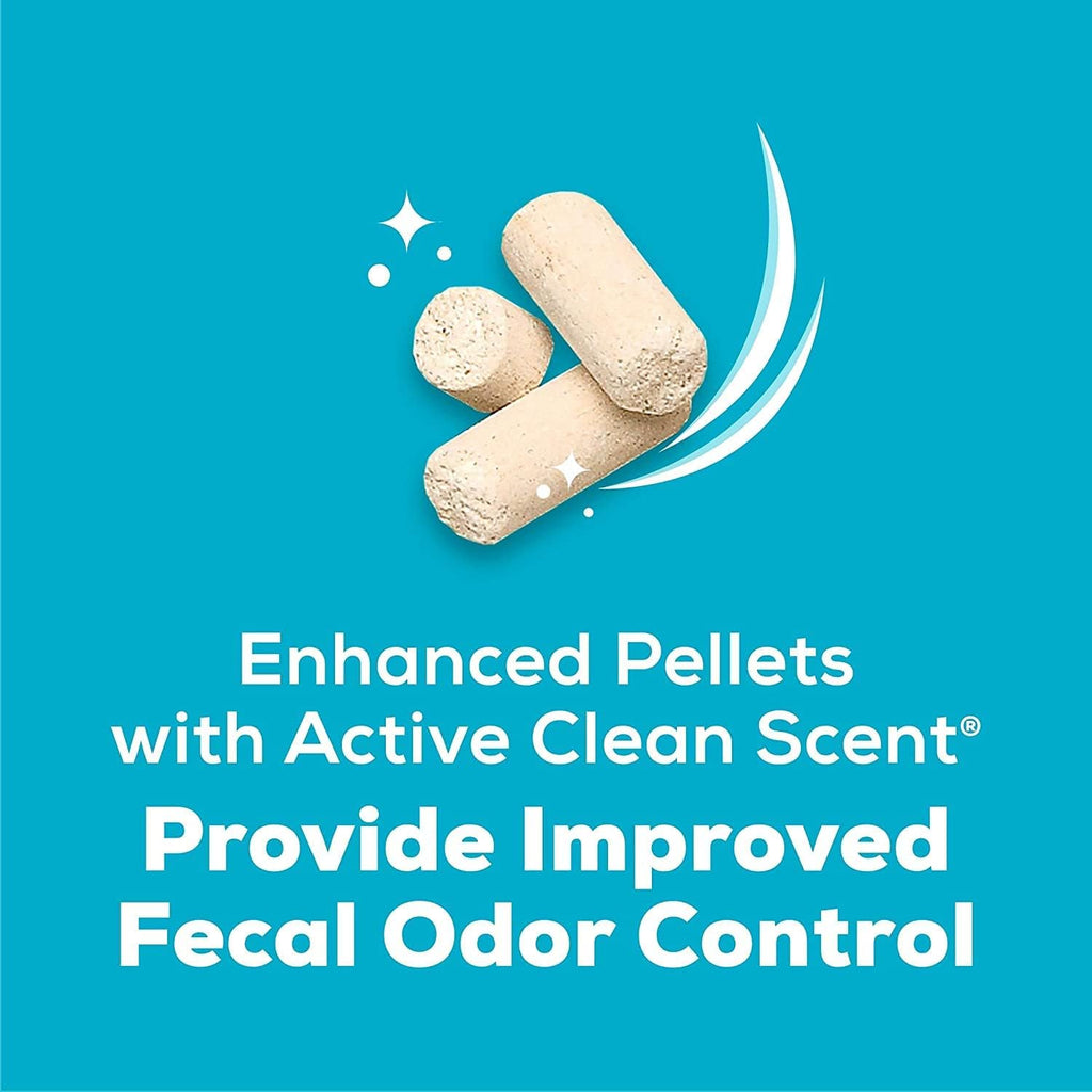 Cat Breeze Enhanced Cat Litter Pellets - Active Clean Scent, Refill 3.5 lb with Aurora Pet Wipes