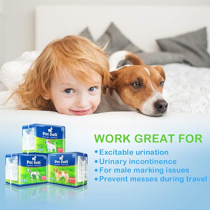 Pet Soft Disposable Male Dog Wraps - Image 5