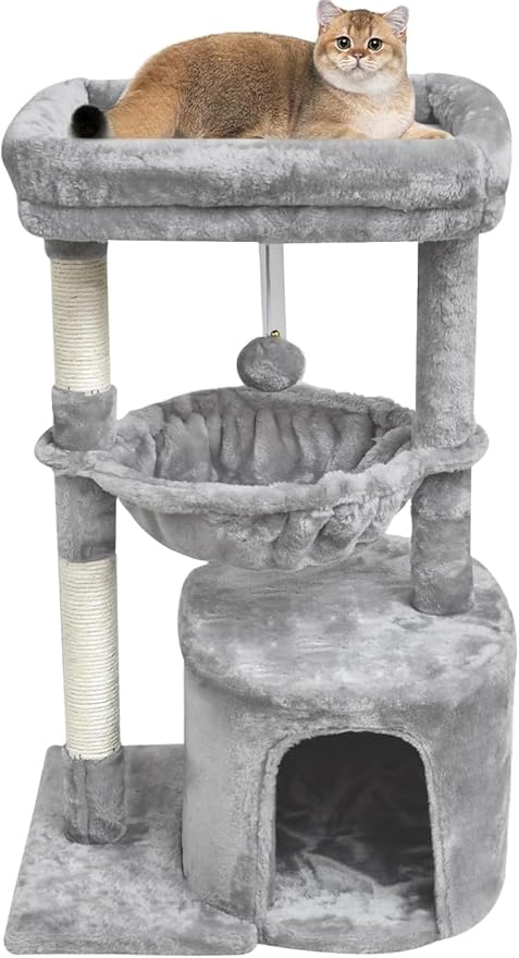 SYANDLVY Small Cat Tree for Indoor Cats, Activity Cat Tower by SYANDLVY
