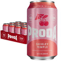 Proda Protein Soda, 10g Whey Protein, Zero Sugar, Shirley Temple, 12-Pack