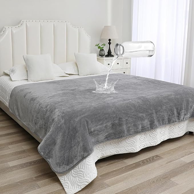 Waterproof Blanket for Pets – Ideal for Couch & Bed Splash Proof Sherpa Throw by Unknown