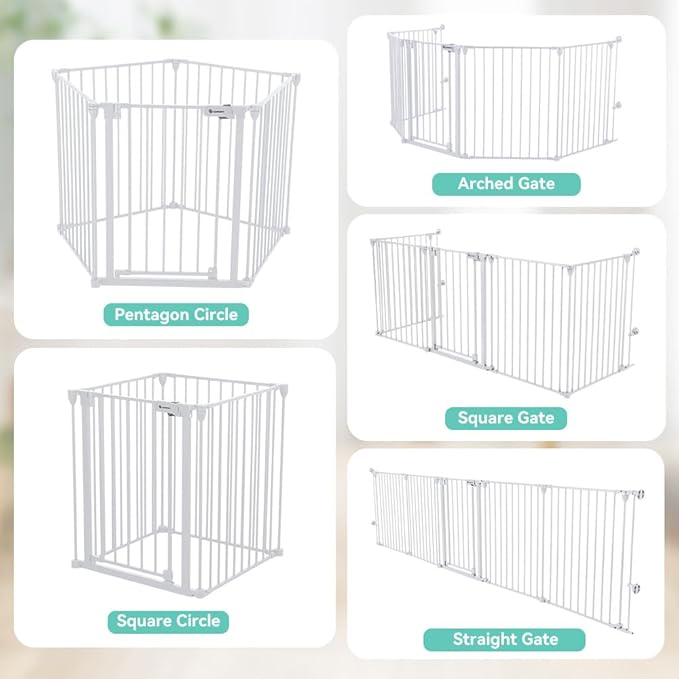 COMOMY 127.8" Extra Wide Baby Gate, Dog Gate - Image 7