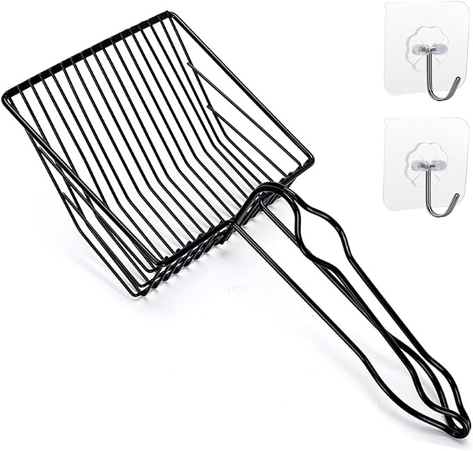 Metal Cat Litter Scoop, Fast Kitty Box Pooper Scooper by QUALIALL