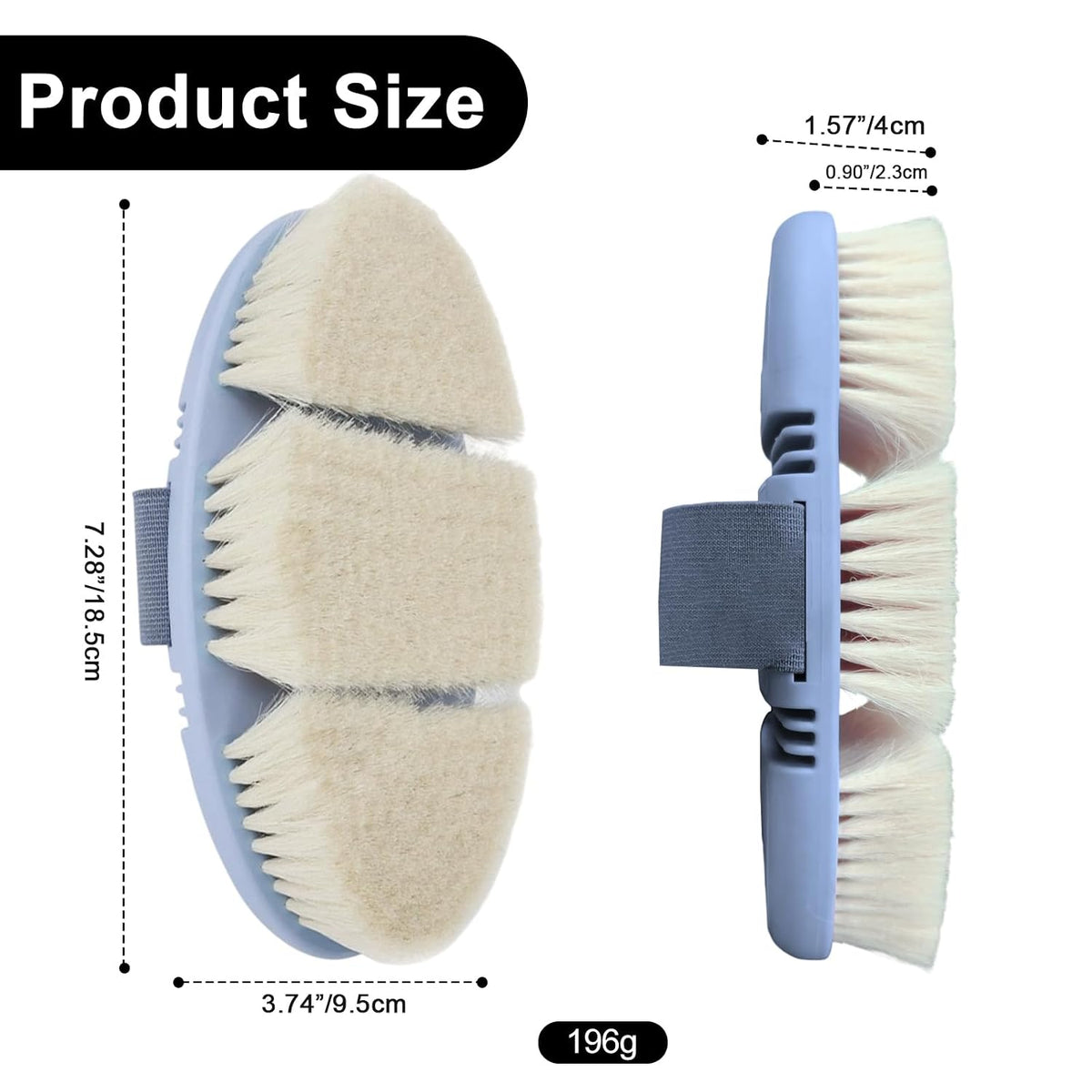 Soft Wool Horse Face Brush Flexible Horse Brush for Grooming