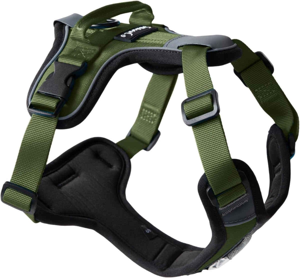 ShawnCo Basecamp Dog Harness, No-Pull Pet Vest (Electric Blue,S)