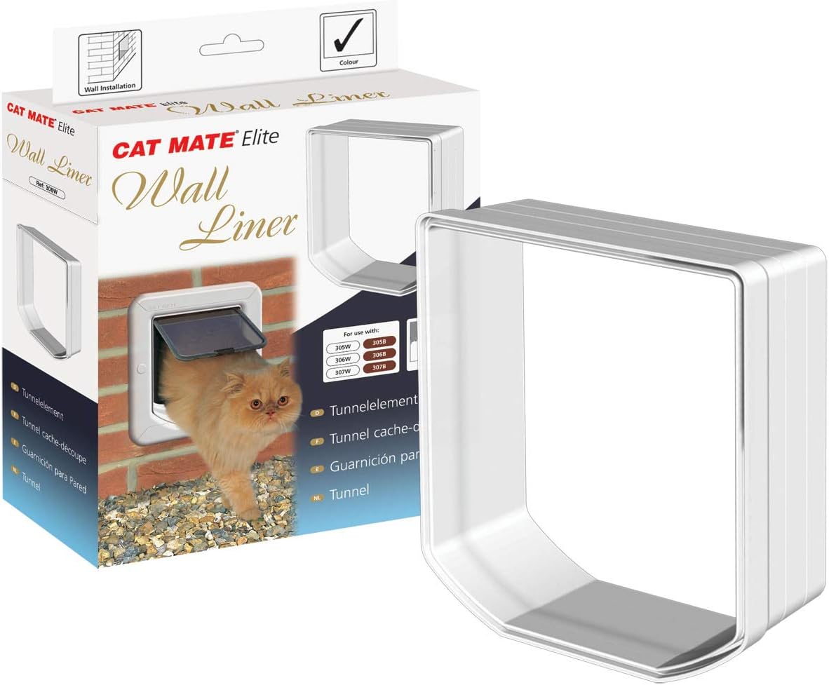 Cat Mate Elite Wall Liner, 50mm, Tunnel Section, White