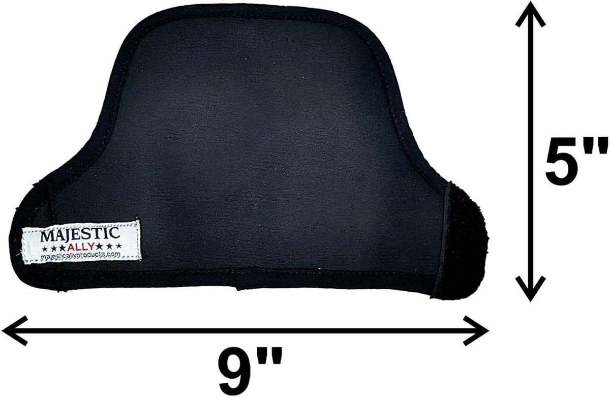 Majestic Ally Neoprene Cinch Buckle Protector Cover, Pair, for Horse Comfort and Protection, Black