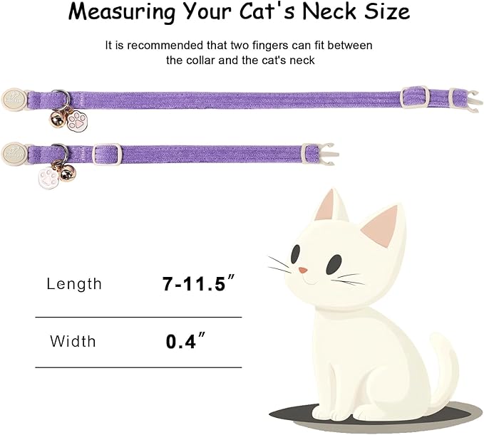 2 Pack Corduroy Cat Collars - Image 4
