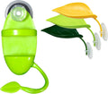 4 Pack Reptile Leaf Perch & Suction Water Dish for Crested Gecko Tree Frog