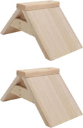 POPETPOP Dove Rest Stand : 2Pcs Wooden Pigeon Perch Bird Perch Stand for Pigeons Doves Parrots - Easy to Install, 8.65X4.72X4.72in
