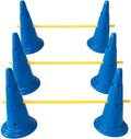 Midlee Dog Cone & Pole Agility Set- Adjustable Big to Small Dogs- Set of 3