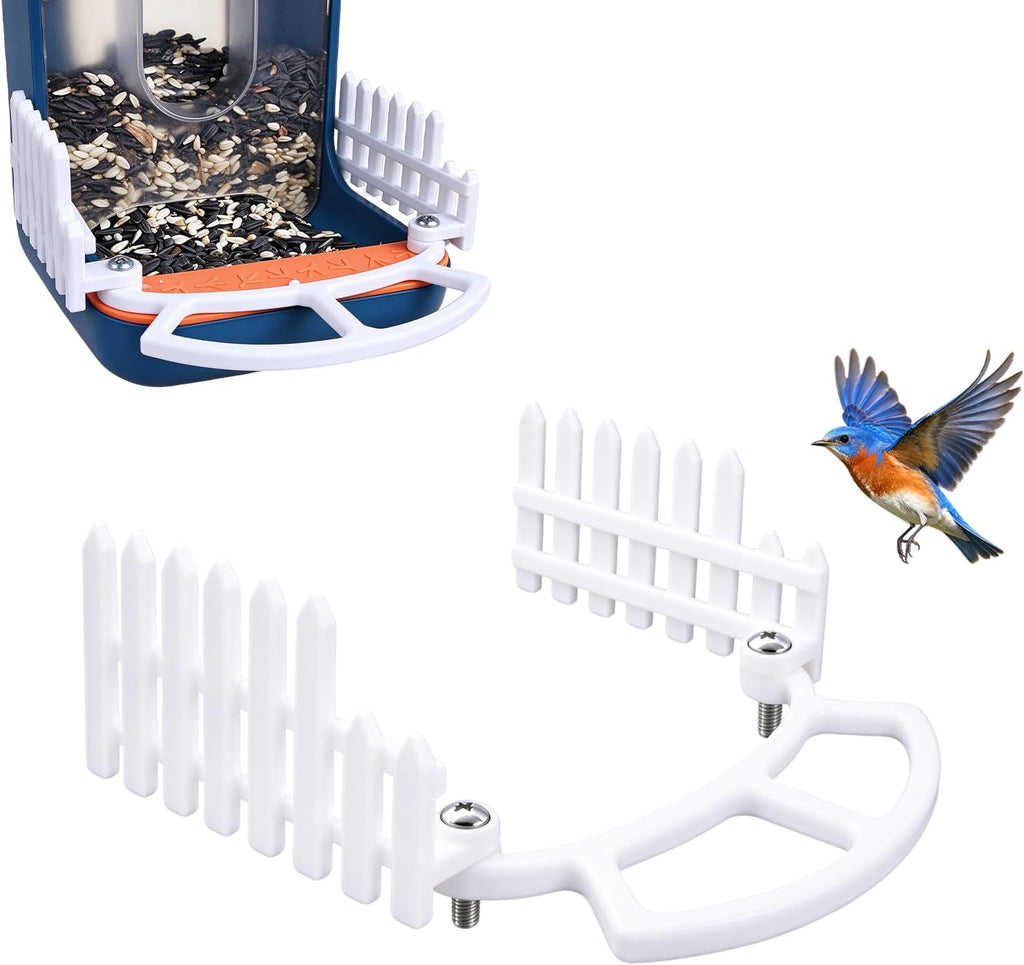 Bird Feeder Perch Extension Set, Fits Side Fence & DIY Add-Ons