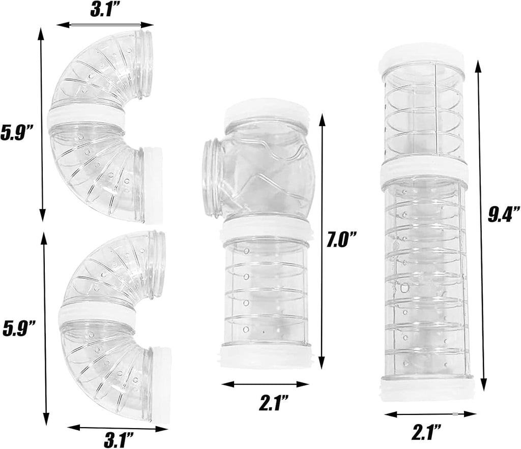 Hamster Tunnel Tubes DIY Toys Cage Accessories for Dwarf Gerbils