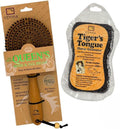 Epona Tigers Tongue Horse Groomer & The Queens Brush Set - Grooming Scrubber Sponge & Hair Brush for Removing Dirt & Dander on Horse's Mane & Tail - for Equestrians and Horse Owners, with E-Book