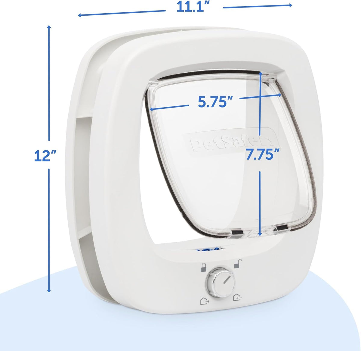 PetSafe Big Cat Door, Interior/Exterior, 4-Way Lock, Soft-Close, Up to 25lb